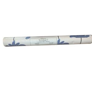 Thibaut Sunset Blvd Vinyl Wall Paper Fabric One Roll Blue and White T13944